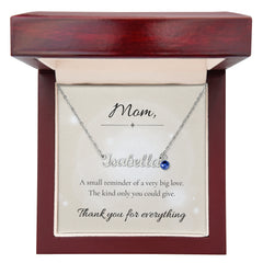 Mother's Day Name Necklace with Birthstone Custom