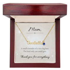 Mother's Day Name Necklace with Birthstone Custom