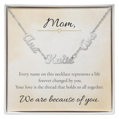 Mother's Day Custom Multiple Names Necklace