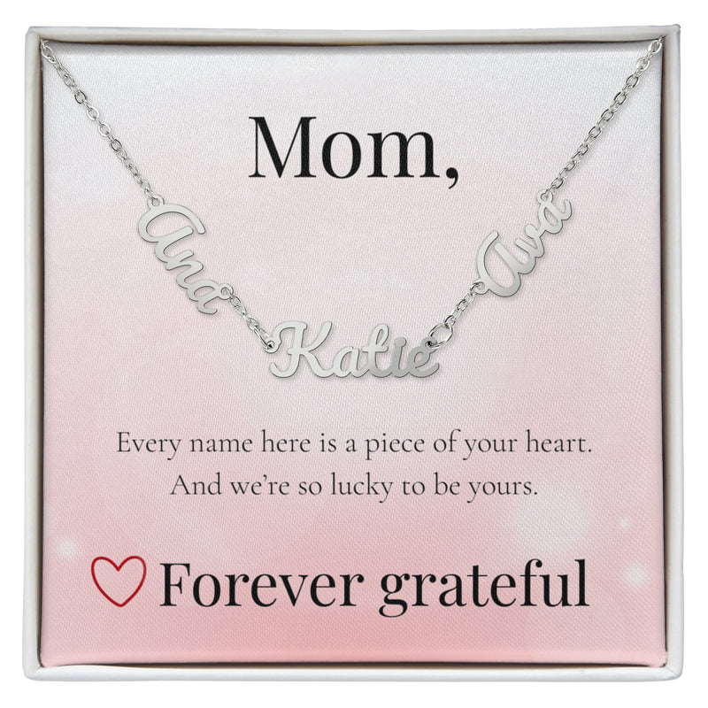 Mother's Day Multiple Custom Names Necklace