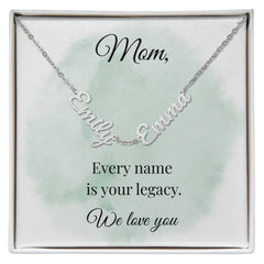 Mother's Day Multiple Names Custom Necklace