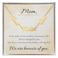 Mother's Day Custom Multiple Names Necklace