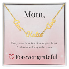Mother's Day Multiple Custom Names Necklace