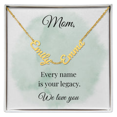 Mother's Day Multiple Names Custom Necklace