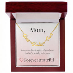 Mother's Day Multiple Custom Names Necklace