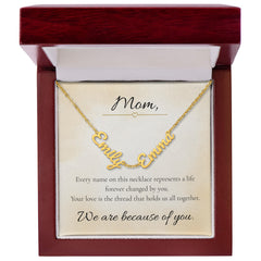 Mother's Day Custom Multiple Names Necklace