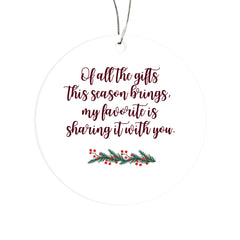 Our First Christmas Together 2026 – Double-Sided Acrylic Ornament