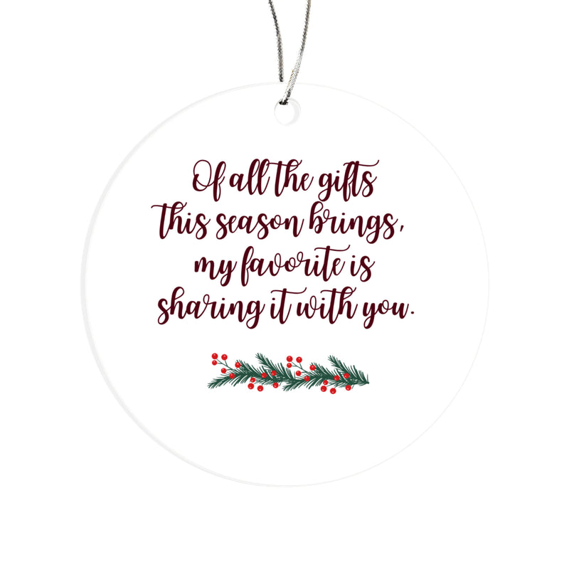 Our First Christmas Together 2026 – Double-Sided Acrylic Ornament