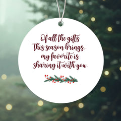 Our First Christmas Together 2026 – Double-Sided Acrylic Ornament