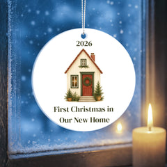 Our First Christmas in Our New Home 2026 – Acrylic Ornament