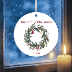 Our Family Christmas 2026 – Double-Sided Keepsake Ornament
