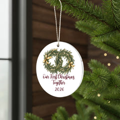 Our First Christmas Together 2026 – Double-Sided Acrylic Ornament