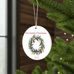 Our Family Christmas 2026 – Double-Sided Keepsake Ornament