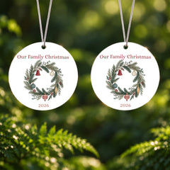 Our Family Christmas 2026 – Double-Sided Keepsake Ornament