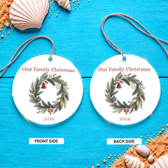 Our Family Christmas 2026 – Double-Sided Keepsake Ornament