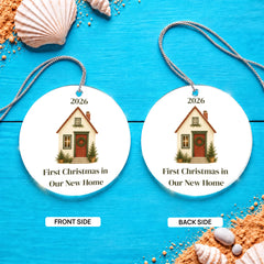 Our First Christmas in Our New Home 2026 – Acrylic Ornament