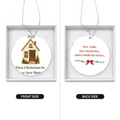 Our First Christmas in Our New Home 2026 – Acrylic Ornament
