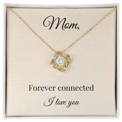 Mother's Day Love Knot Necklace with Sweet Message