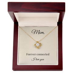 Mother's Day Love Knot Necklace with Sweet Message