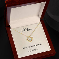 Mother's Day Love Knot Necklace with Sweet Message