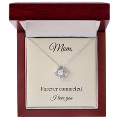 Mother's Day Love Knot Necklace with Sweet Message