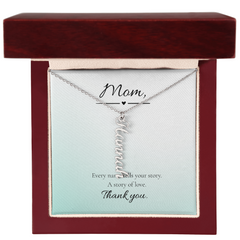 Mother's Day Vertical Multi Name Custom Necklace