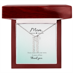 Mother's Day Vertical Multi Name Custom Necklace